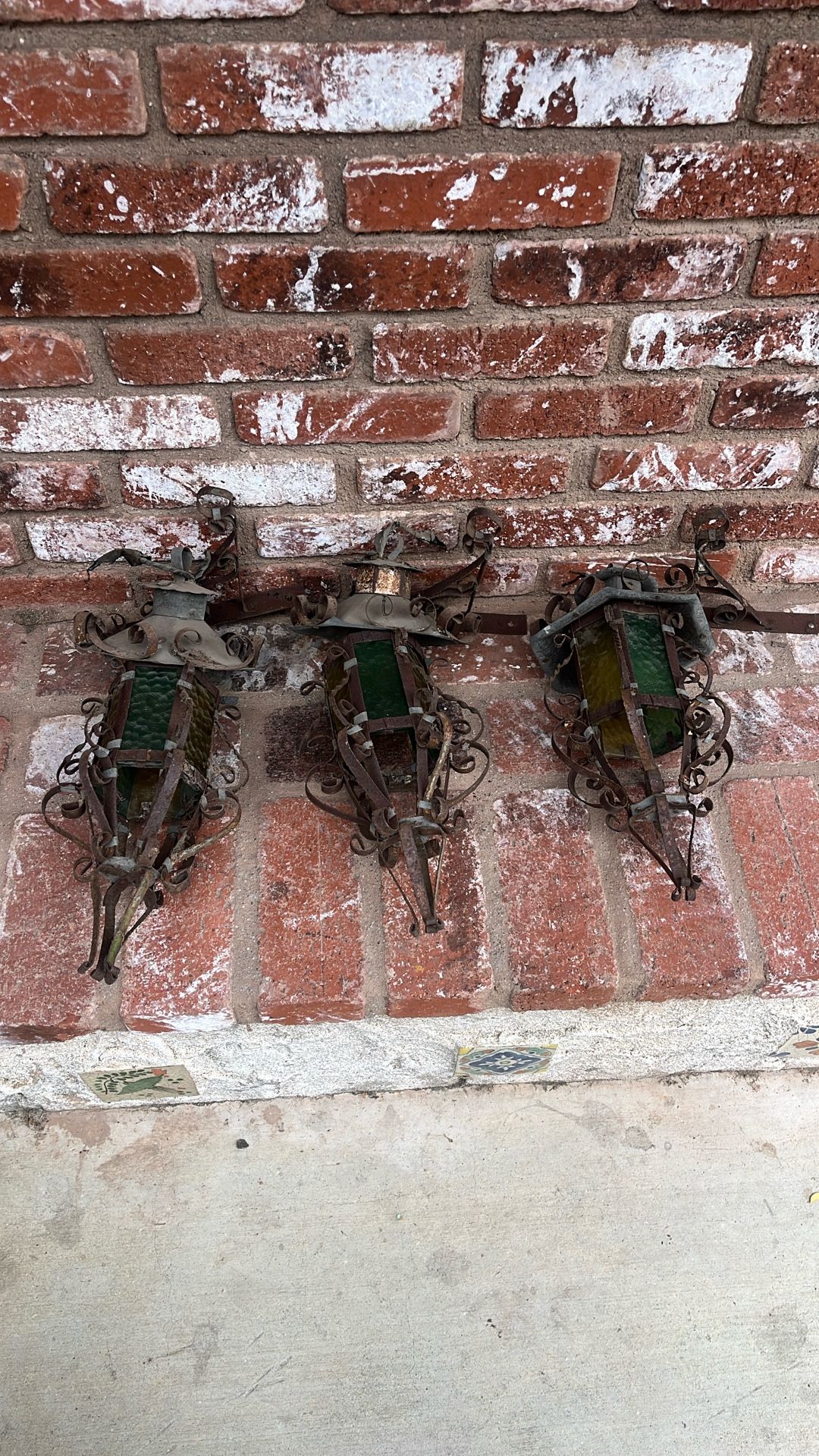 Antique Style Rosarito outside light fixtures