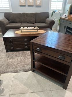 Large Coffee table and side table