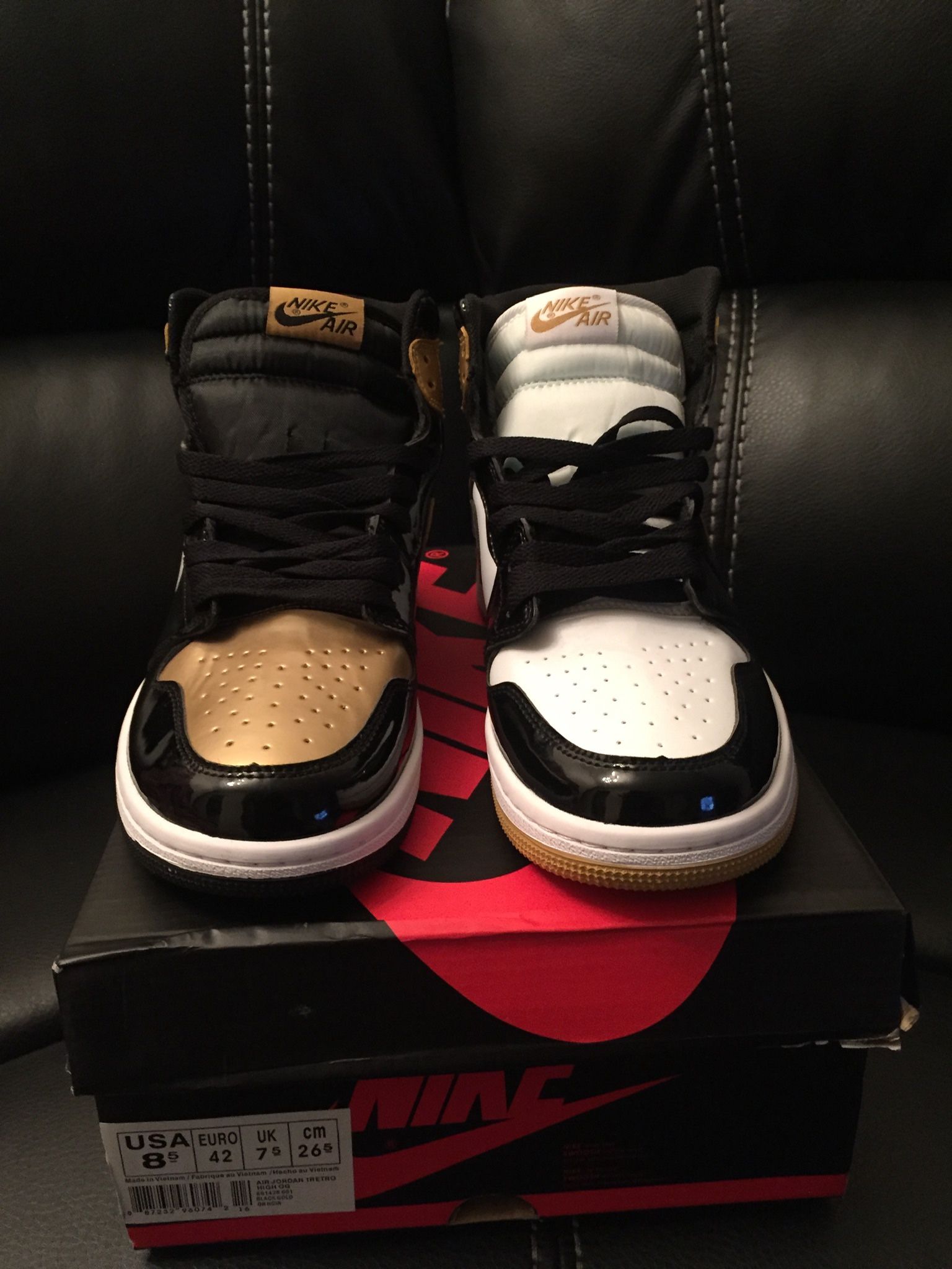 Air Jordan 1 Gold Toe Top 3 Size 12