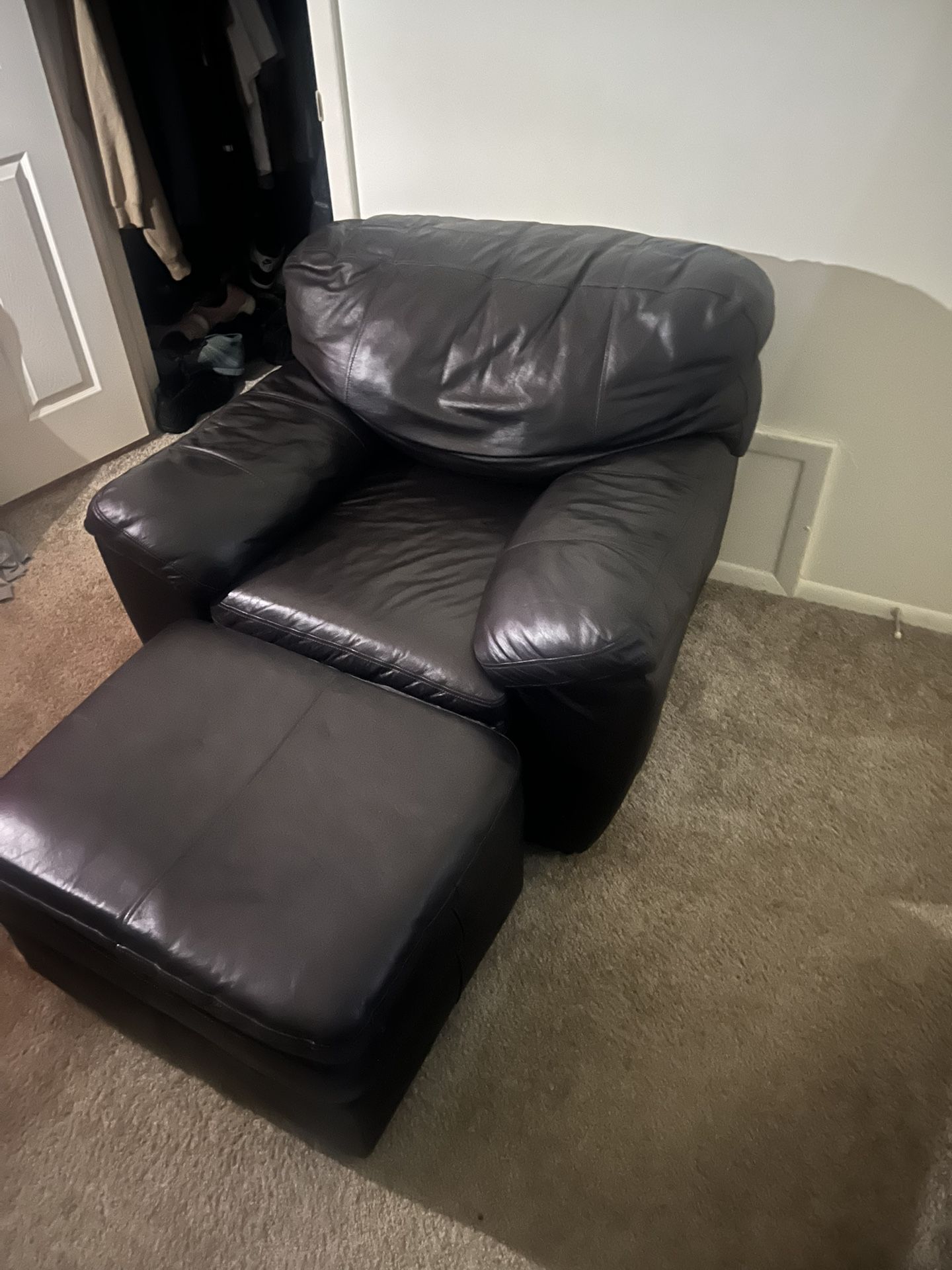 Faux Leather Chair