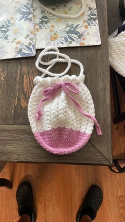 Hand Knitted Hand Bag