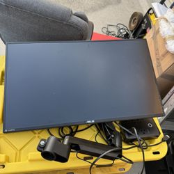 ASUS 24” Monitor + Adjustable Arm – Works Great