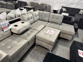 SECTIONAL (couch, sofa) !!NO CREDIT NEEDED !! TAKE IT HOME TODAY!! 🚛 SAME DAY DELIVERY AVAILABLE 🚚 Se Habla Español