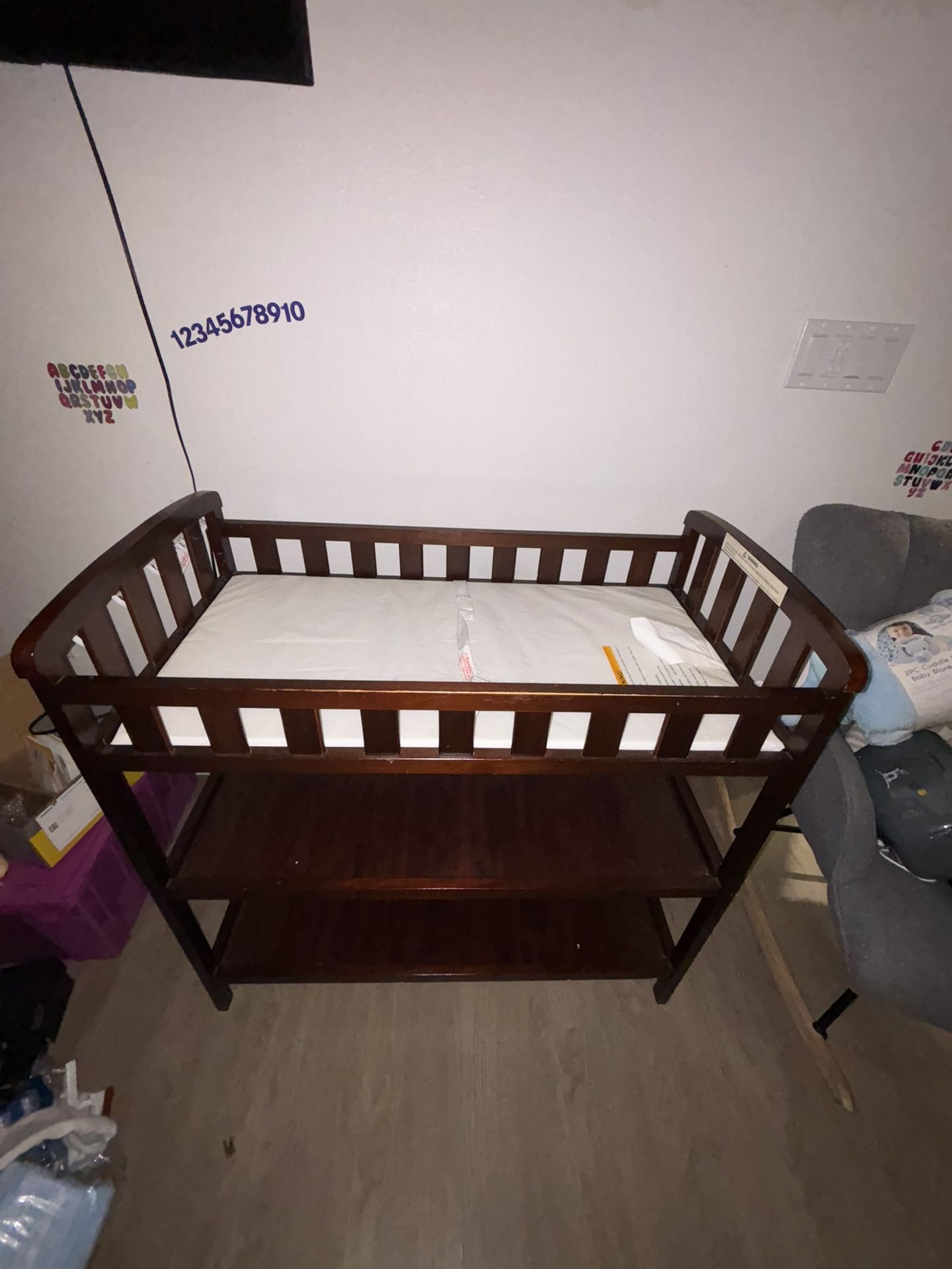 Wooden Baby Changing Table.
