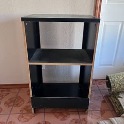 Black Shelving Cabinet