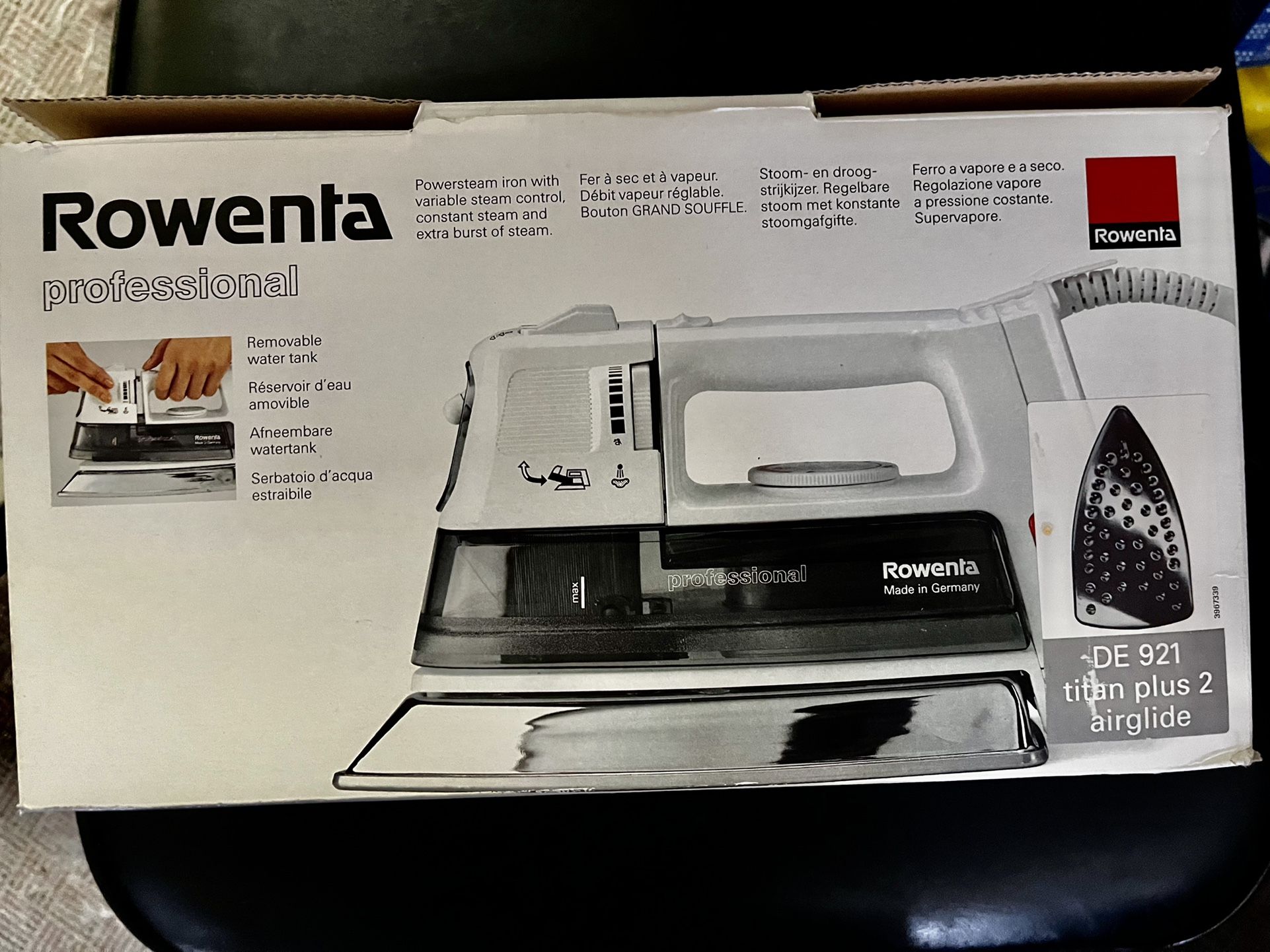 Rowena Professional steam iron new
