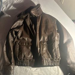 Vintage Junction West Brown Leather Jacket – Genuine Leather