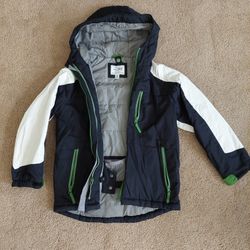 Boy's Snow Jacket Black and White