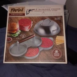 Double Burger And Melting Cheese Grill