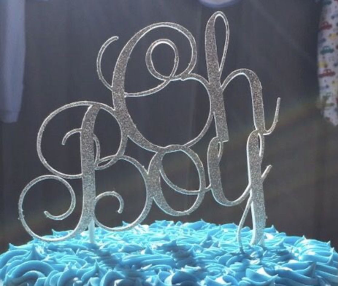 Oh Boy Cake Topper