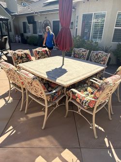 Heavy Duty Outdoor Metal Dining Table