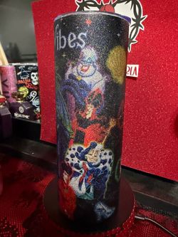 Disney Villains Glitter Tumbler