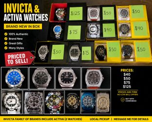 🔥 Brand New Invicta Watches – Priced to Sell! 🔥