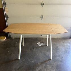 IKEA Bamboo And Metal Kitchen Table PS 2012