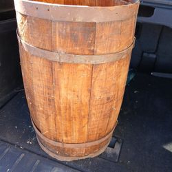 Antique  Wood Barrel 