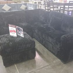 4pcs Sectional Sofa W/ottoman