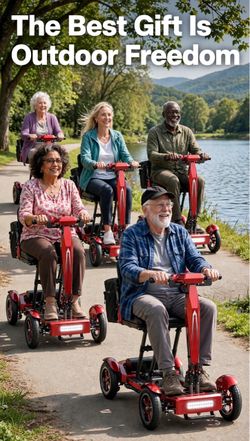 AgelessJoy Mobility Scooter for Adults and Seniors š Dual 12Ah Li-ion batteries, long lasting power š£ļø Up to 30 miles range on a single charge āļø Ai