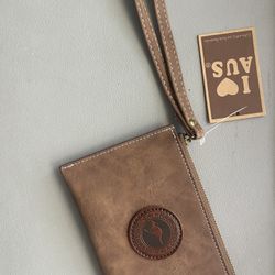 Australia Leather Wallet (NEW) Embossed kangaroo