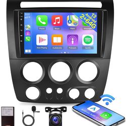 [2G+64G] Car Radio for Hummer H3 2005 2006 2007 2008 2009 2010, Android 13 Touch Screen Hummer H3 Stereo, Carplay/Android Auto/WiFi/SWC/Bluetooth+AHD 