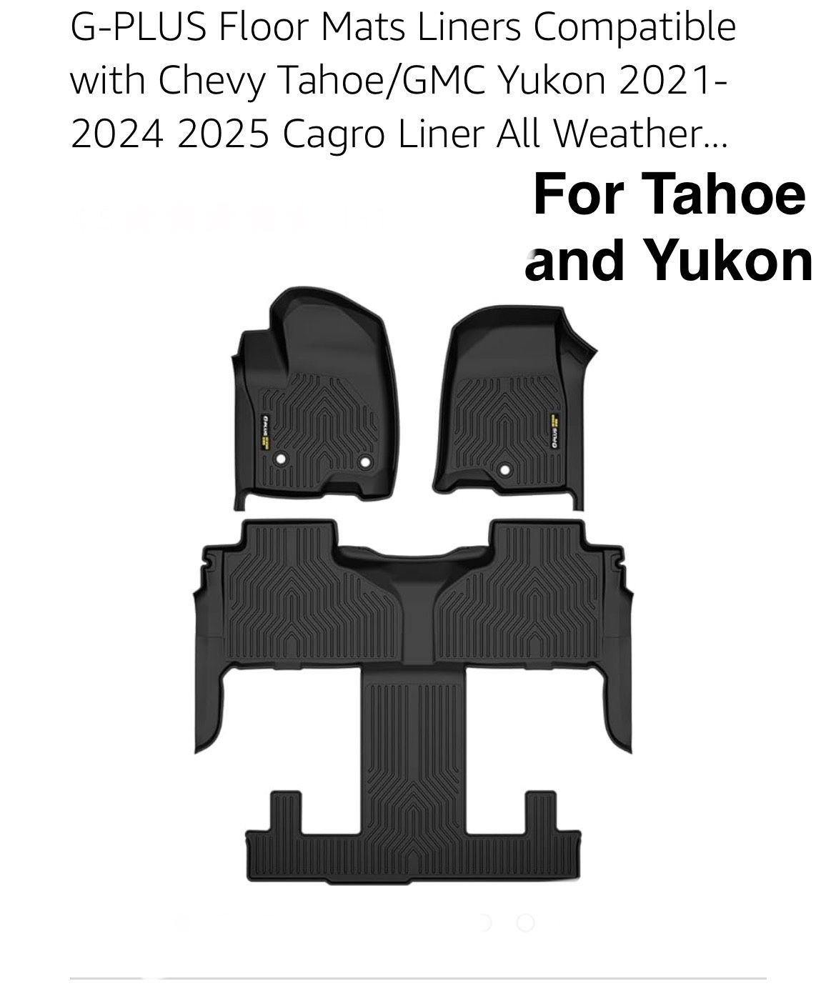 Floor Mats Liners All Weather Protection Fit Tahoe And Yukon