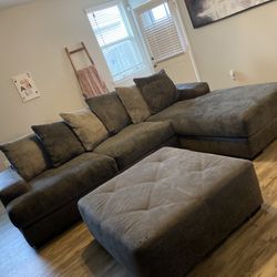 Sectional And ottoman