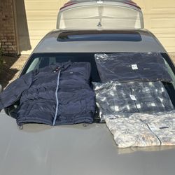 Levi Coats And Columbia Flannel Jackets