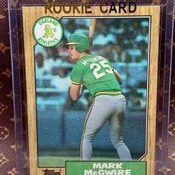 Hall Of Famer Mark BIG MAC McGwire ROOKIE CARD 🔥🔥