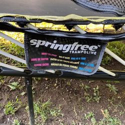 Springfree Trampoline w/New FlexRHoop Basketball Hoop & Ball