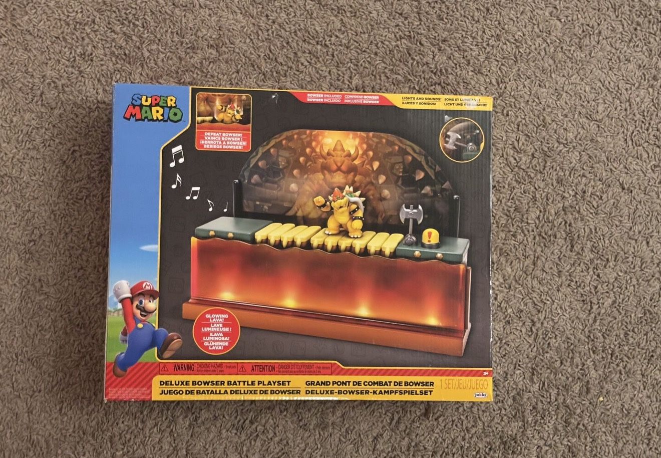 Deluxe Bowser Playset Super Mario Brothers 