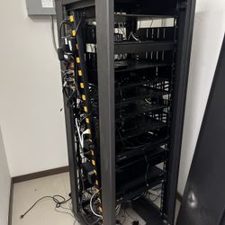 Data Center Rack Cabinet With Controller And More 