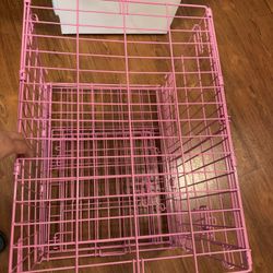Pink Dog Cage
