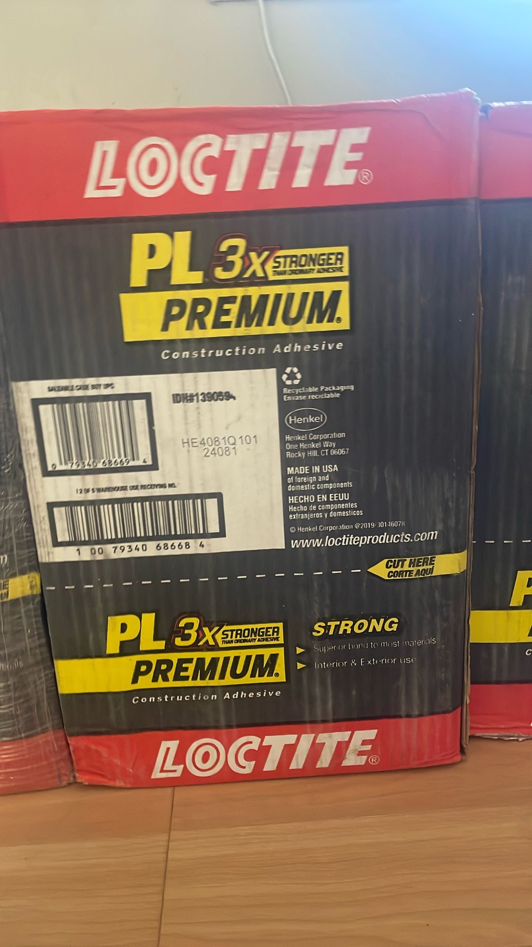 Loctite PL Premium Construction Adhesive – 4 Boxes (28oz Tube