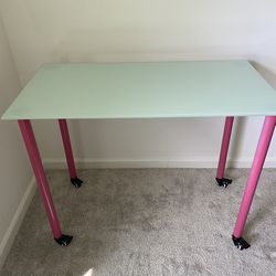 IKEA Glasholm table/small desk With Or Without Casters