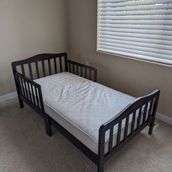 Toddler Bed With Sealy Mattress -Barely Used