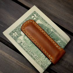 Leather Money Clip