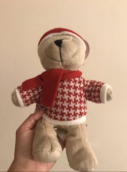 NWT Starbucks 2018 Christmas Teddy Bear