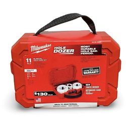 Milwaukee 49-22-4020 Hole Dozer Bi-Metal Hole Saw Kit 11-Piece New Sealed