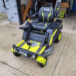 Ryobi Z30Li Electric Riding Mower Zeroturn Joystick  Control