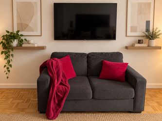 2 seater couch - charcoal