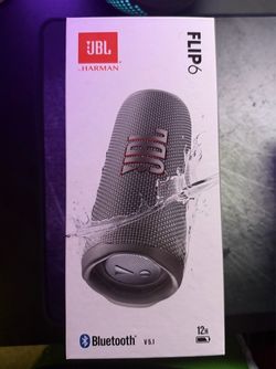 JBL Flip 6 Waterproof Bluetooth Speaker – Gray