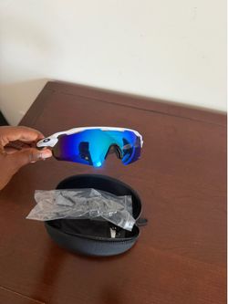 Blue visor oakley glasses
