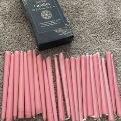 10 In Pink Taper Candles (23)