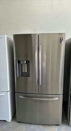 Samsung 3-Door Refrigerator (French Door Fridge) Stainless Steel - French Door Ice Maker