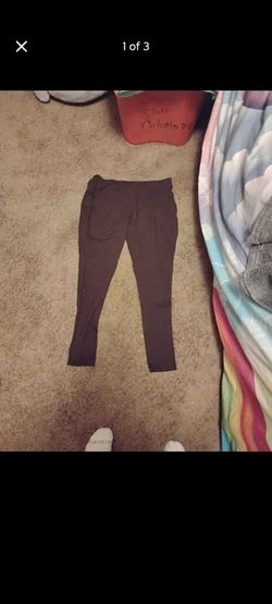 Faded Glory solid brown knit leggings