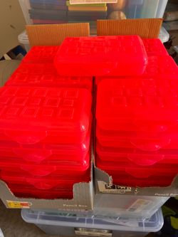 48 New Sterilite Pencil Boxes