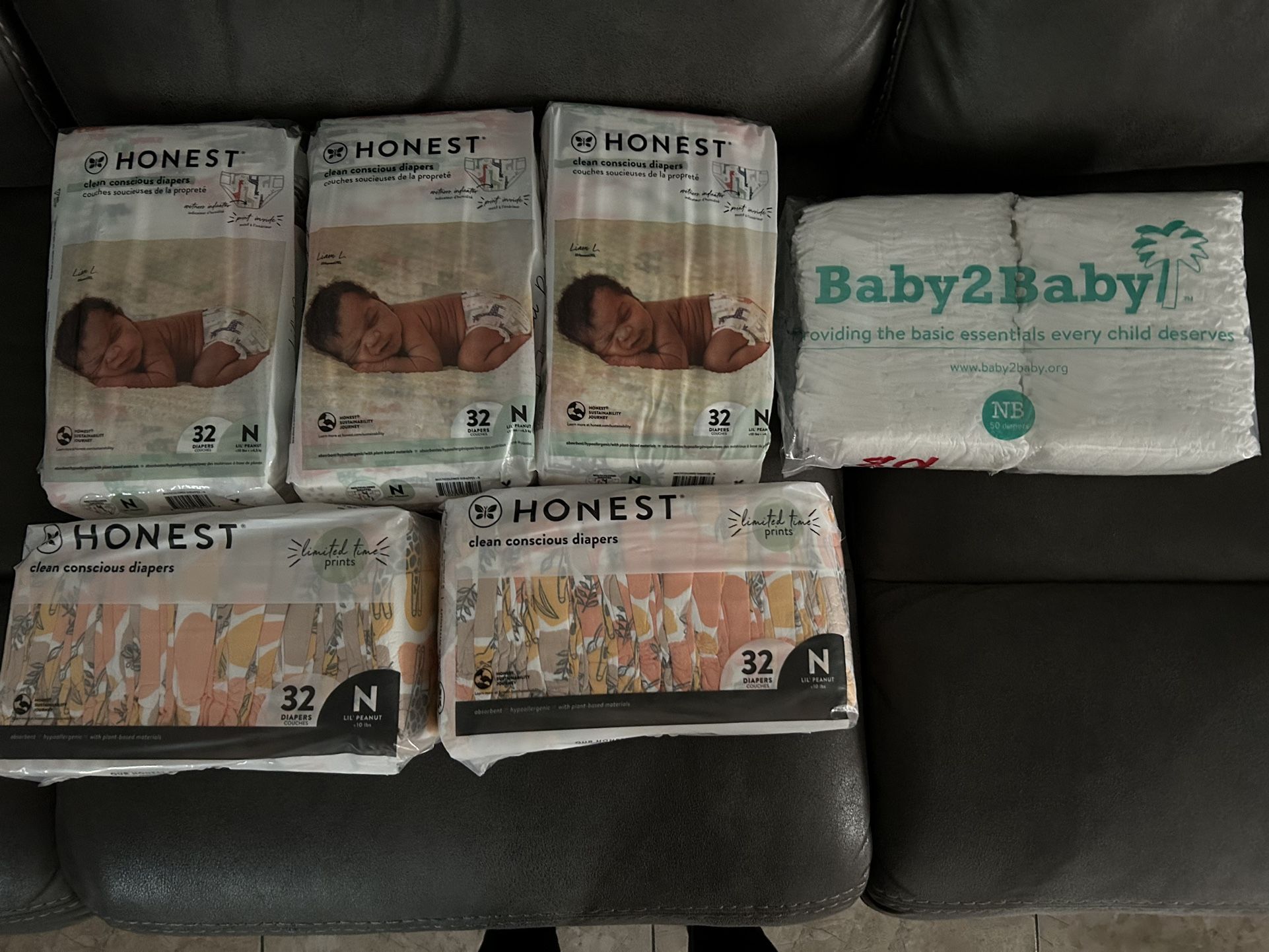 Honest Diapers & B2B Newborn- 210 Count