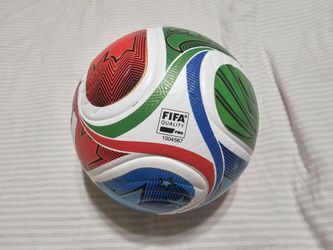 Trionda Pro Official Match Ball Size 5 Soccer Ball White Green Red Blue