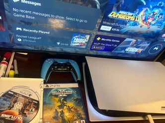 Ps5 w/ 2 games and a controller