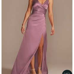 Pink Quartz Davids Bridal Bridesmaid Dress Size 10 New with tags  