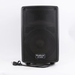 PODIUM Pro Audio PP802A 400Watt Black Active Speakers Karaoke DJ 